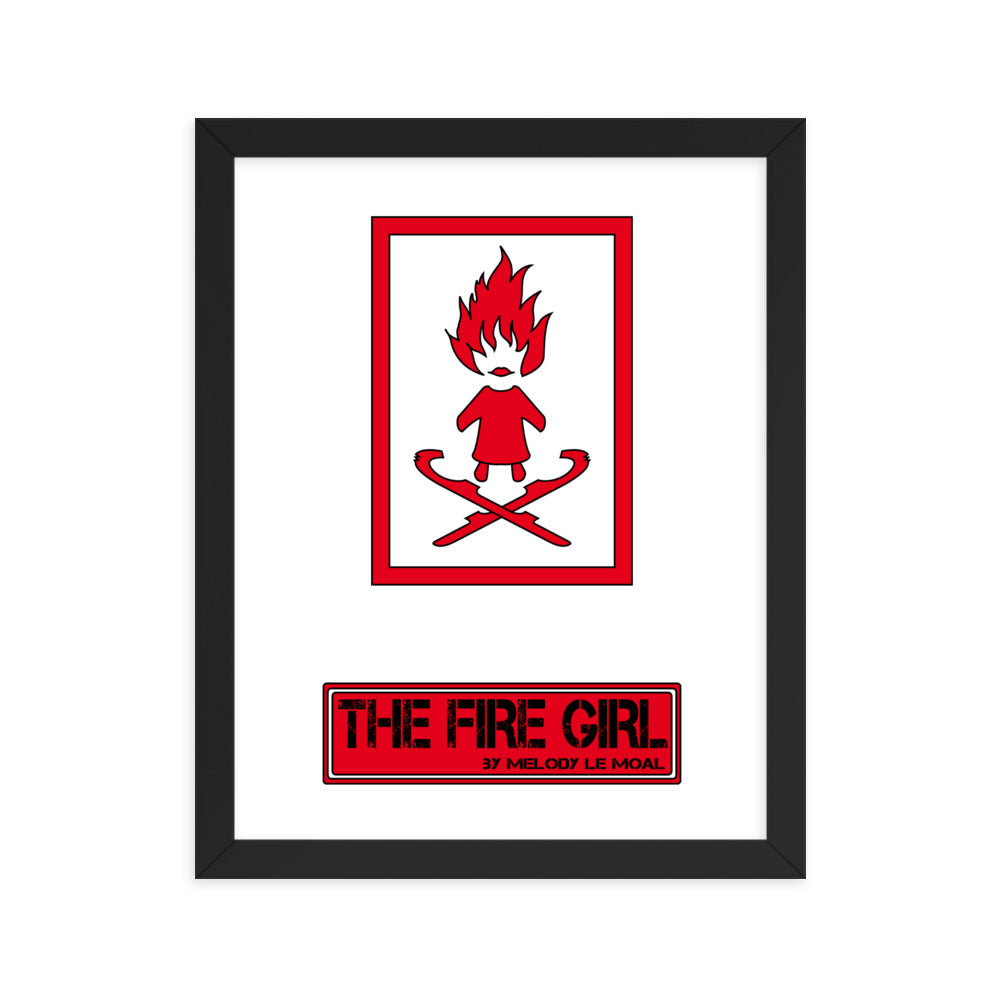Poster premium encadré "THE FIRE GIRL"
