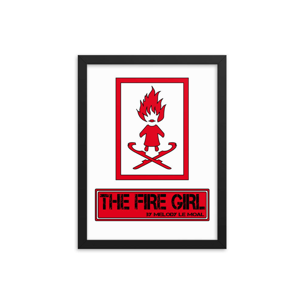 Poster premium encadré "THE FIRE GIRL"