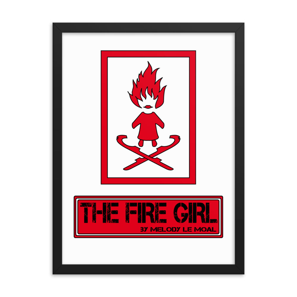 Poster premium encadré "THE FIRE GIRL"