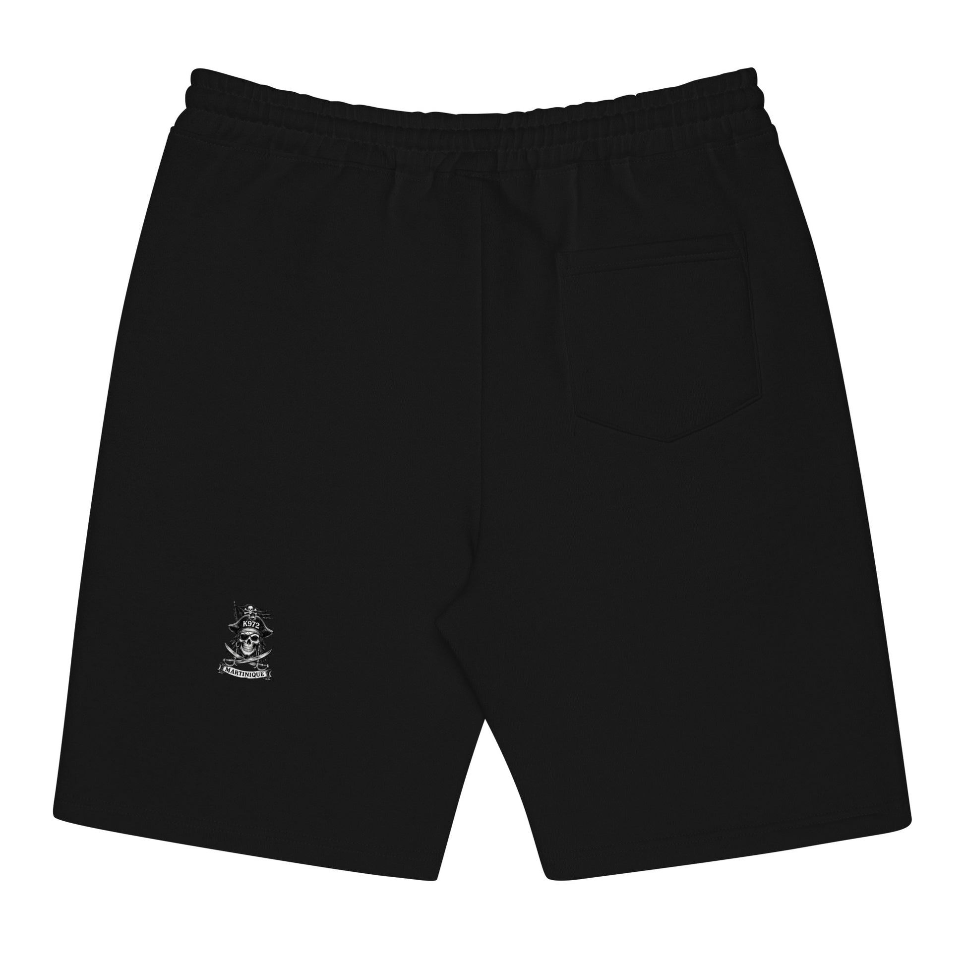 Short molleton K972 homme - noir vue de dos - The Fire Girl