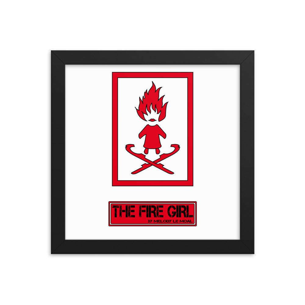 Poster premium encadré "THE FIRE GIRL"