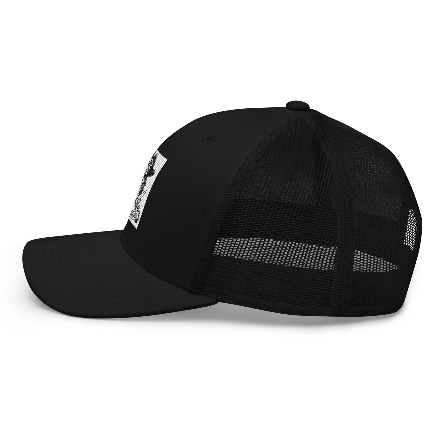 Casquette trucker K972 - noir vue latérale gauche - The Fire Girl