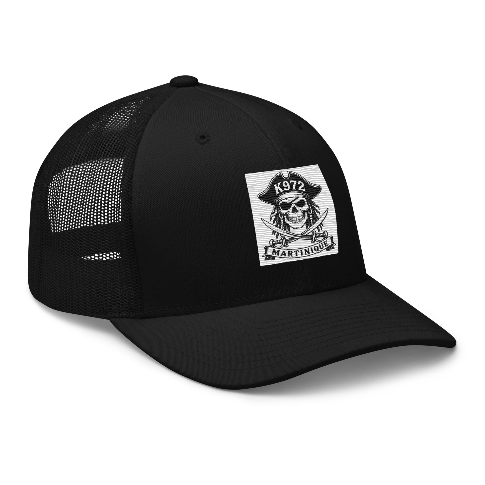 Casquette trucker K972 - noir profil droit - The Fire Girl