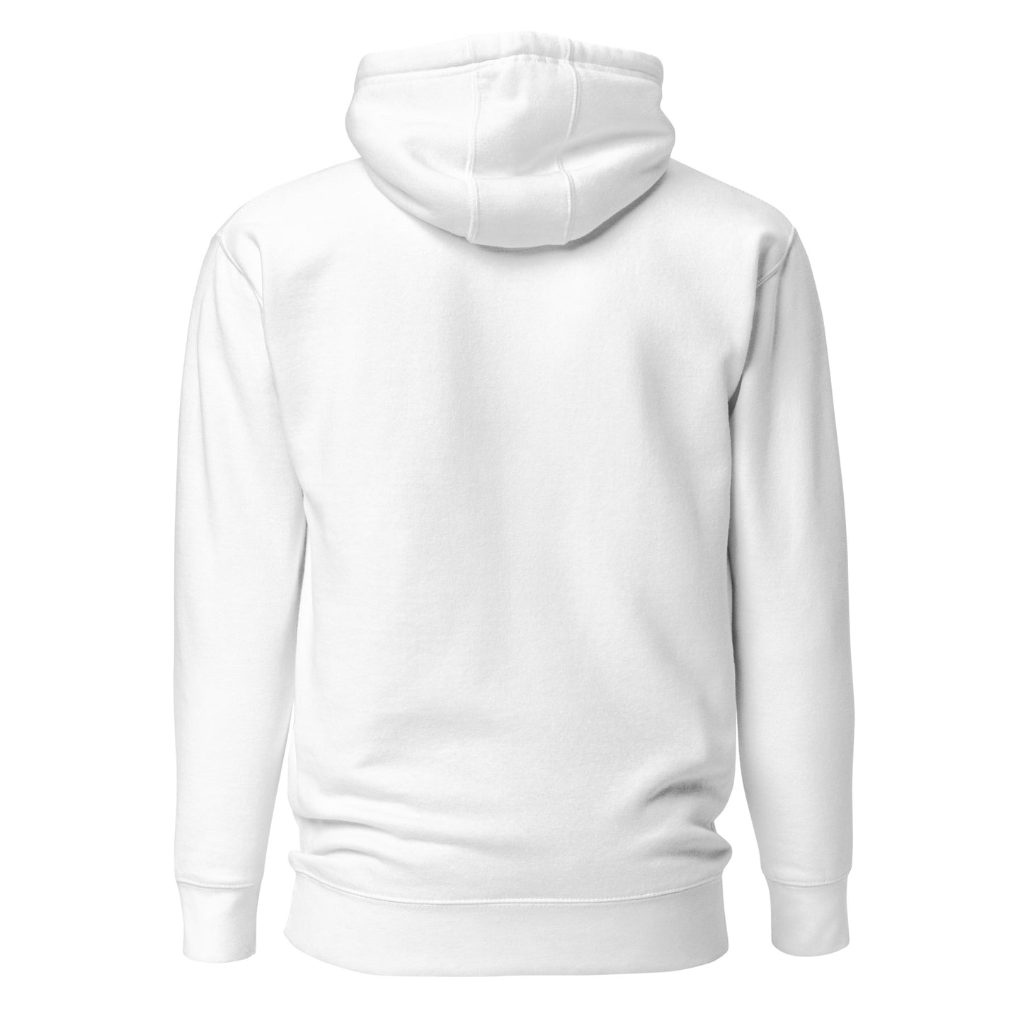 Sweat à capuche K972 unisexe - blanc vue de dos - The Fire Girl
