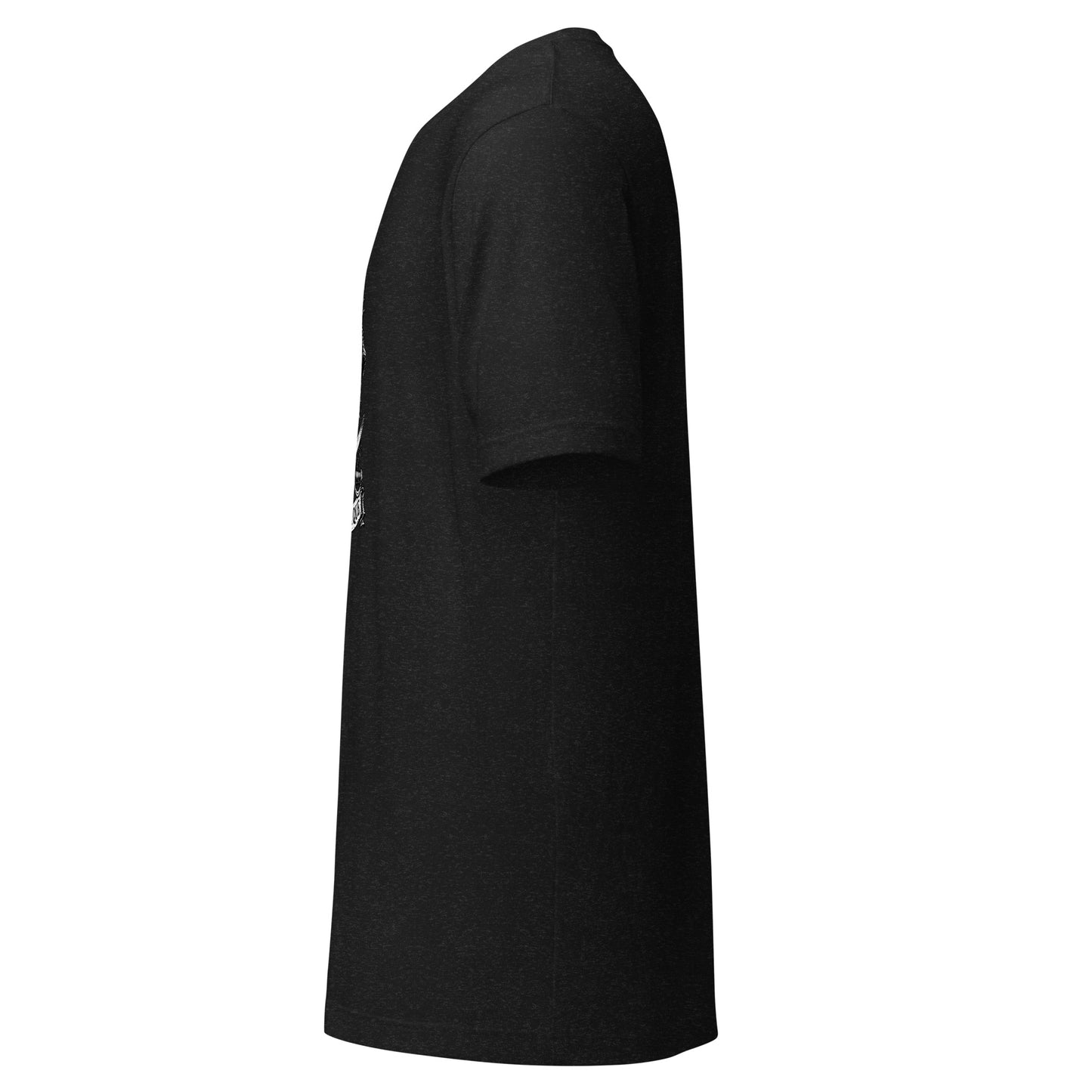 T-shirt K972 unisexe - black heather profil gauche - The Fire Girl