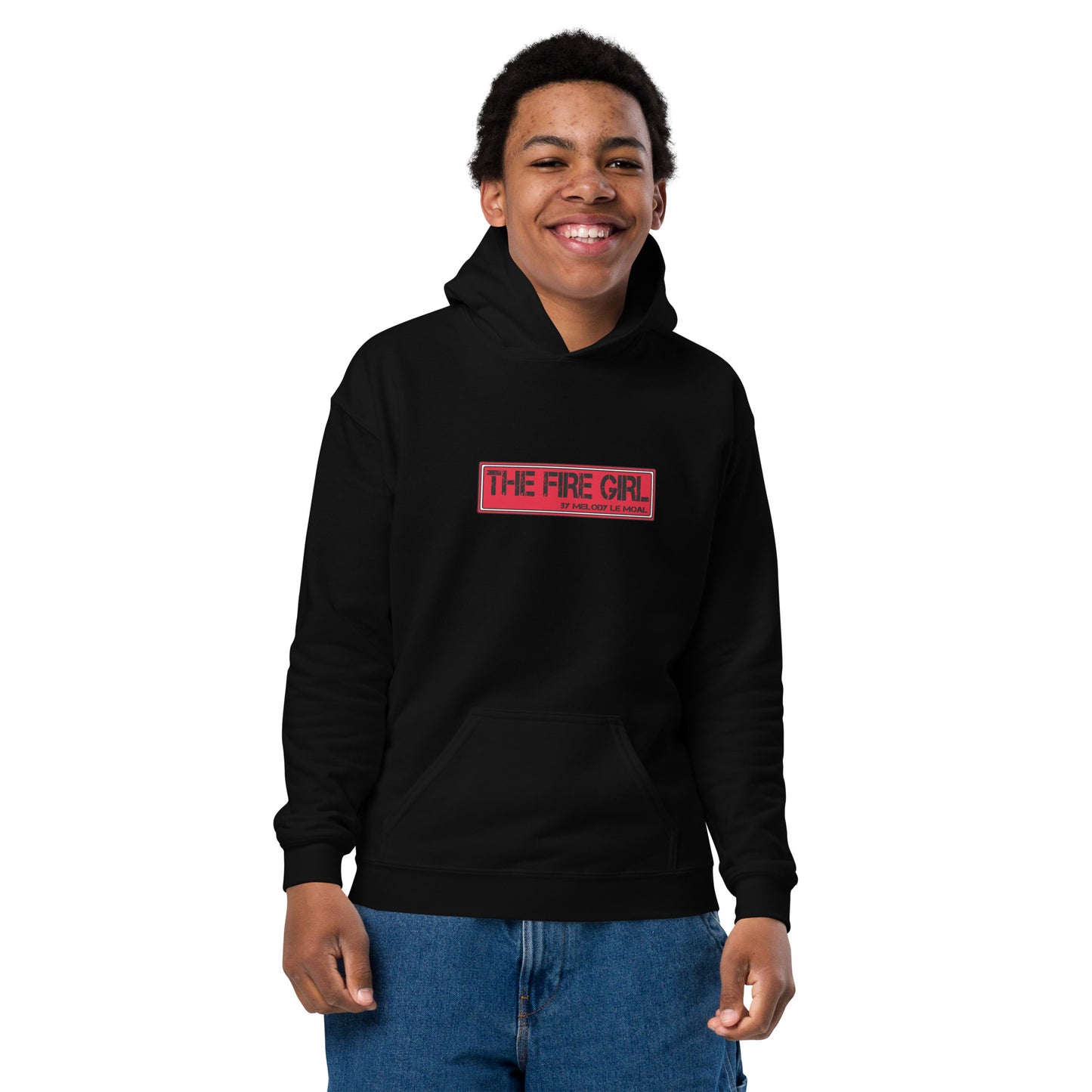 Hoodie enfant The Fire Girl - patinage artistique noir alternative