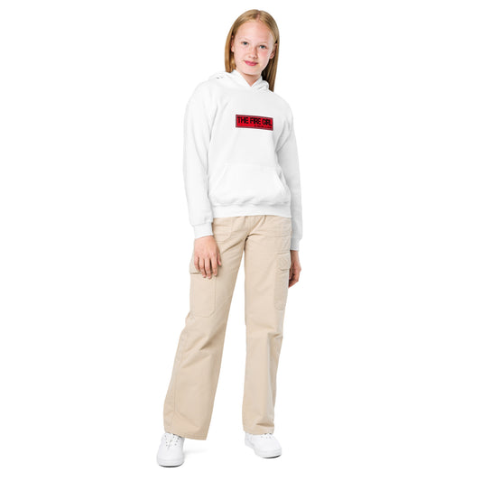 Hoodie enfant patinage artistique The Fire Girl — coton polyester, Noir ou Blanc